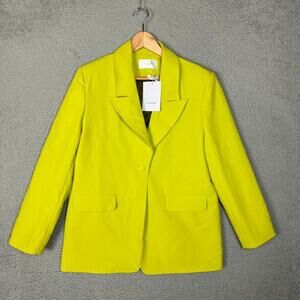 Hosbjerg Blazer Jacket Womens Medium Ivy Adele Green Classic Casual Designer